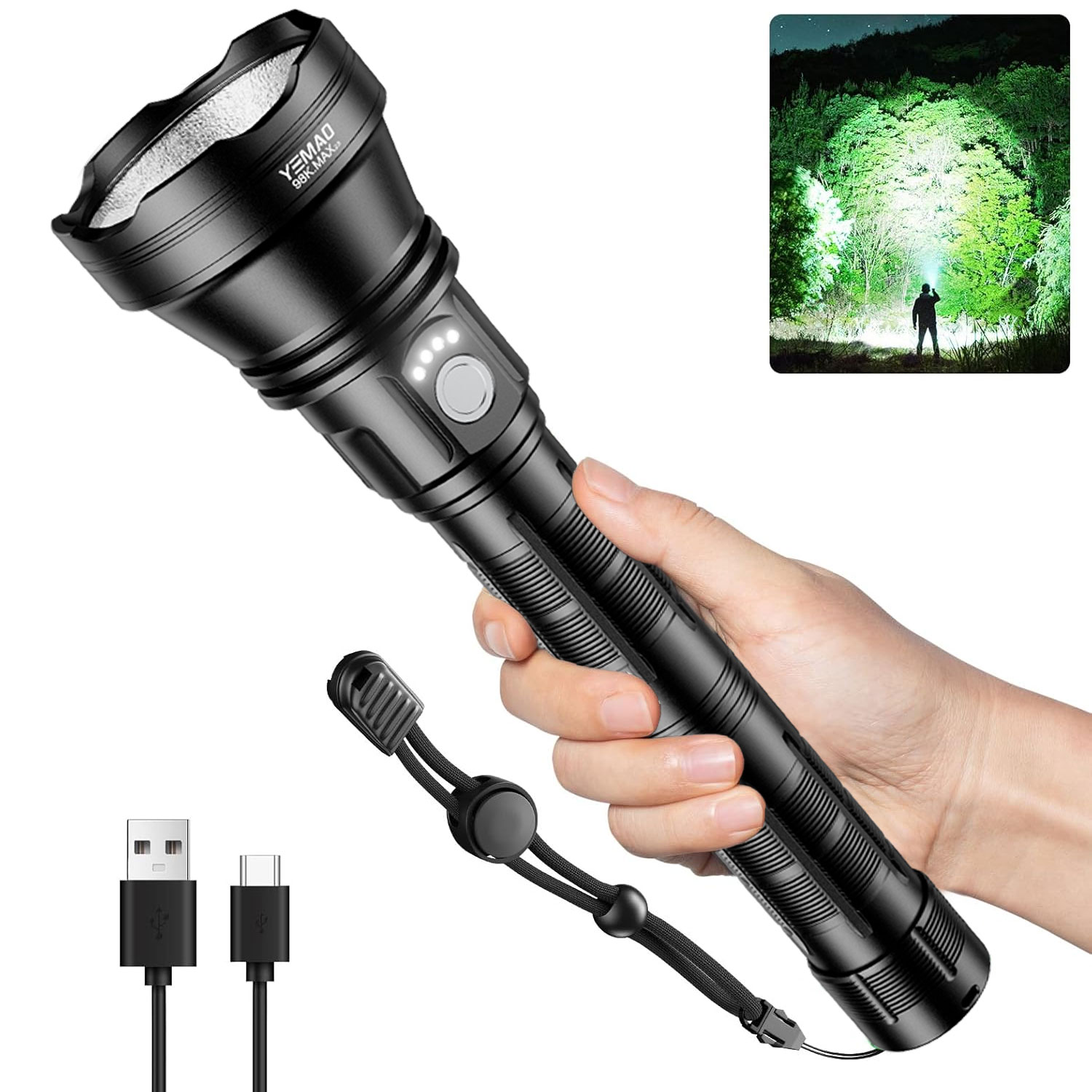 Outdoor Lighting Bulbs - YM-98K 2.0 PROMAX 5200LM Super Bright