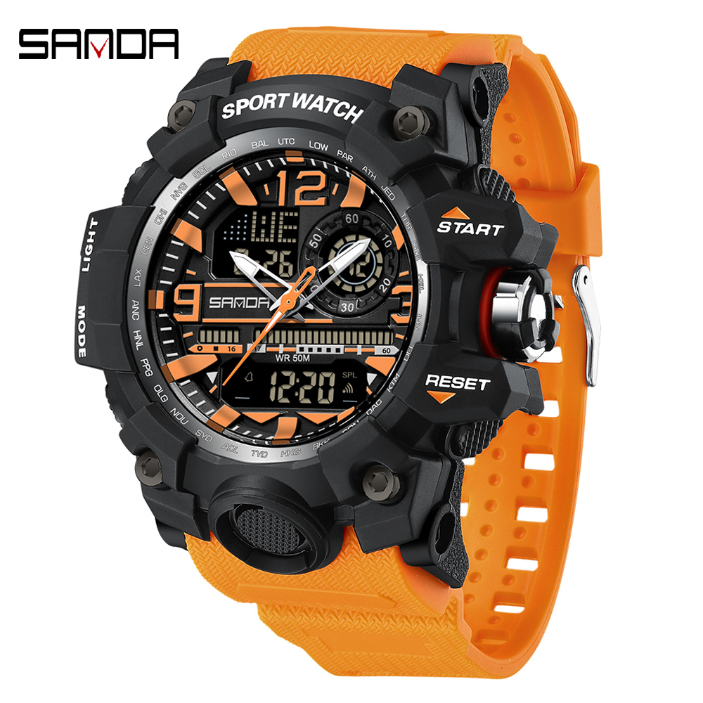 Outdoor Lighting Timer - SANDA 3133 Outdoor Men's Watches TPU