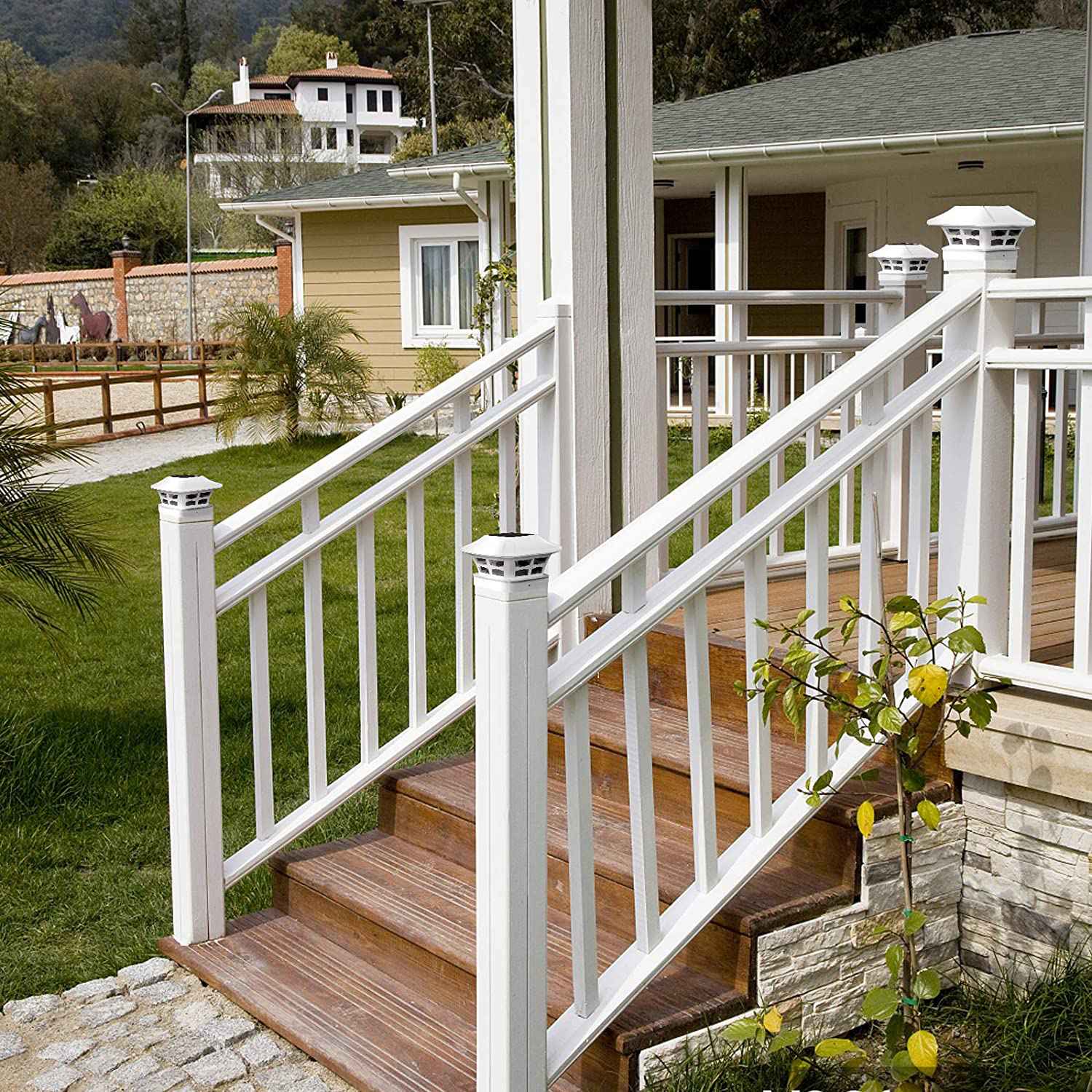 Post Cap Light - BFYLE Solar Post Cap Lights 2