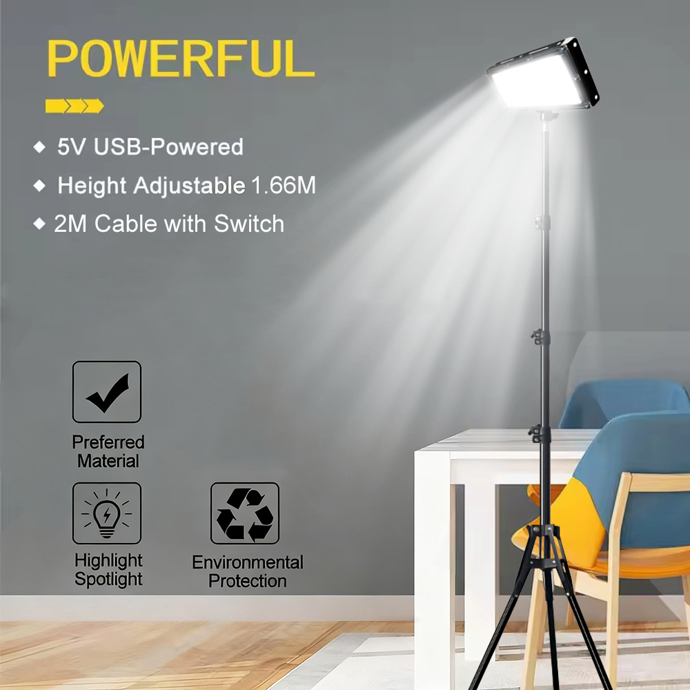 Outdoor Lighting Bulbs - LED Work Lights with Stand, 3