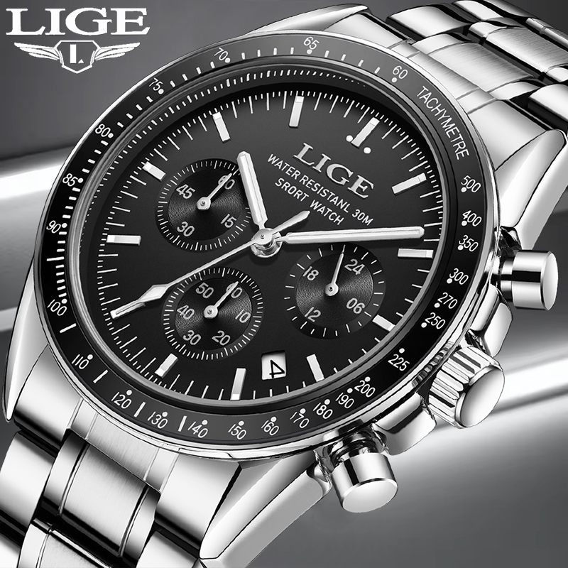 Outdoor Lighting Timer - LIGE Fashion Quartz Wrist Watch For