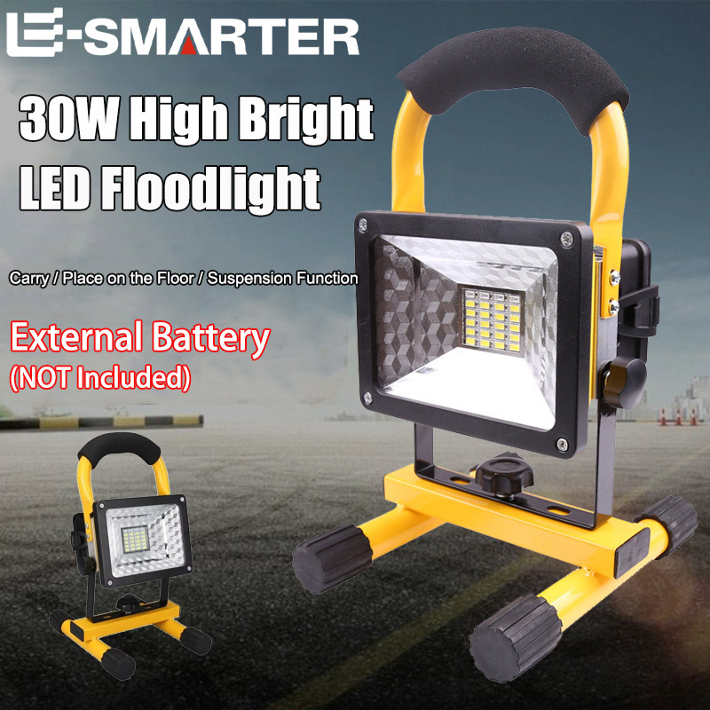 Zumtobel Outdoor Lighting - 30W/60W LED Portable Rechargeable Floodlight Waterproof