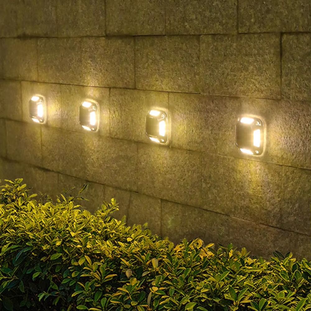 4 PCS 8 LED Solar Ground Light - Ground Light Recessed recensione e prezzo