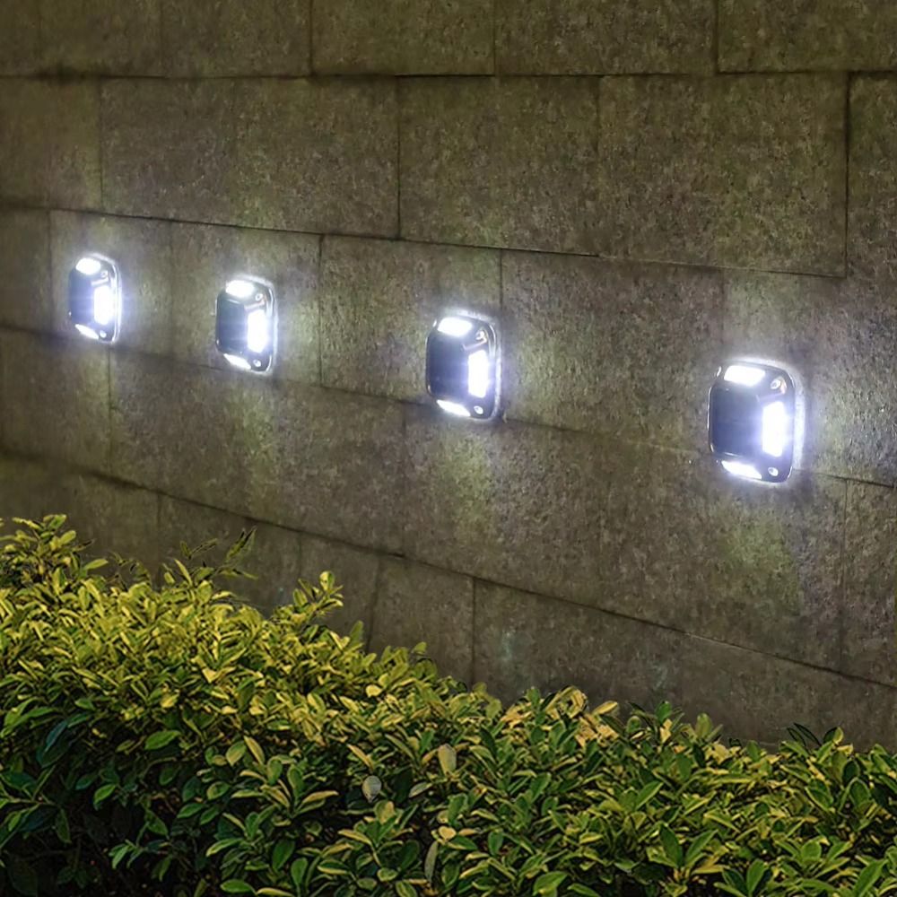 4 PCS 8 LED Solar Ground Light - Ground Light Recessed recensione e prezzo