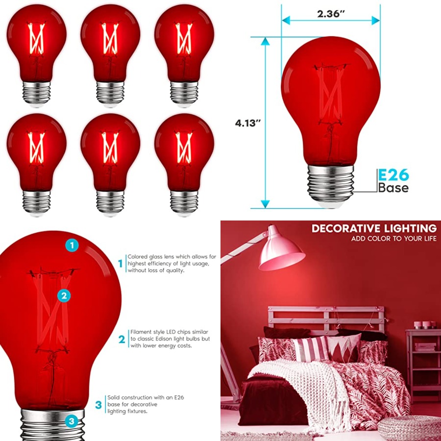 A19 Edison LED Light Bulbs, 4. - Outdoor Lighting Bulbs recensione e prezzo