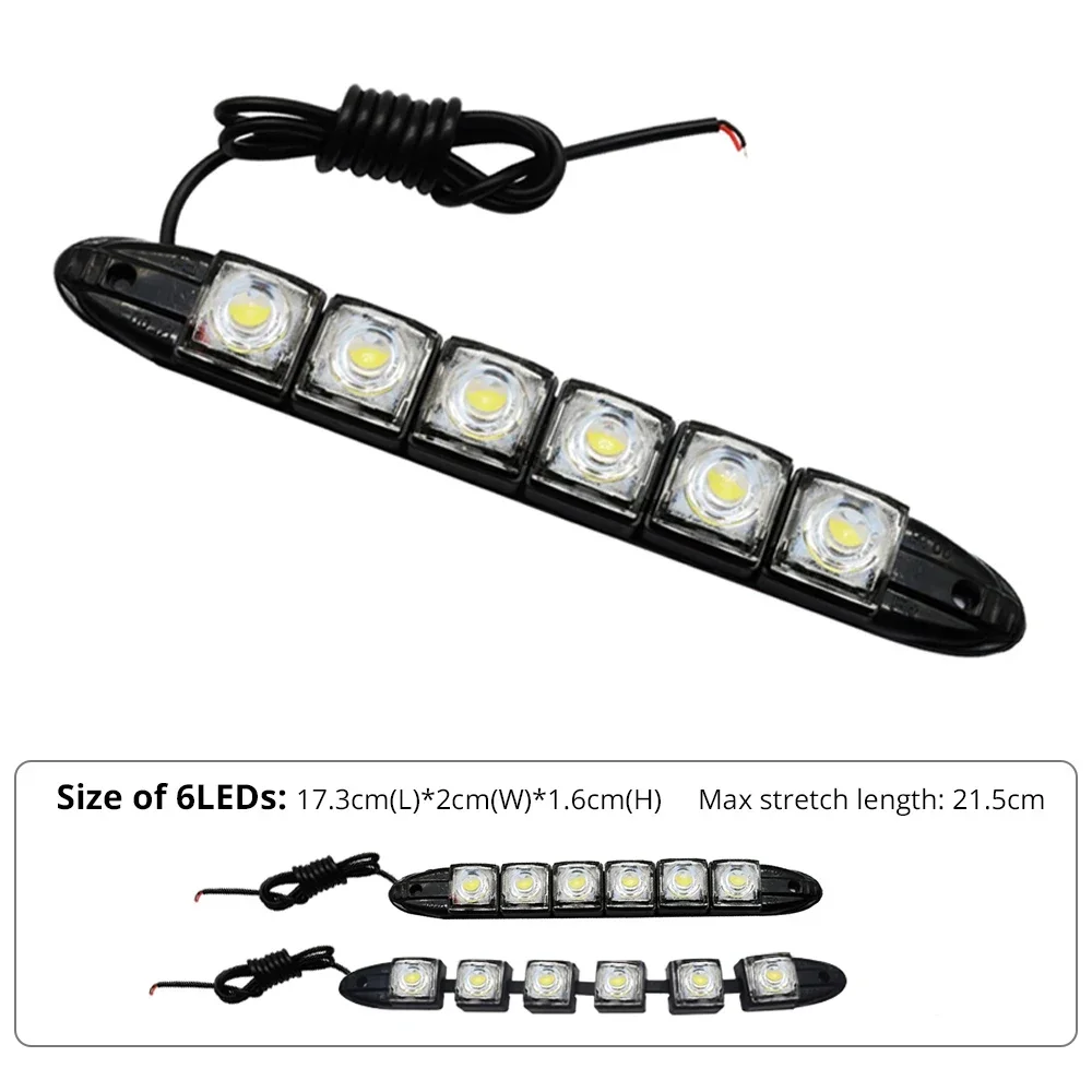 2PCS LED Waterproof DRL Light  - Waterproof Led Strip recensione e prezzo