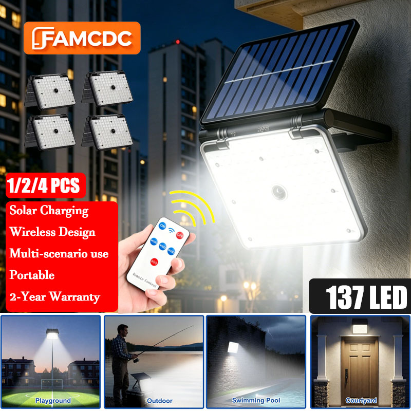 1/2/4 PCS Solar Flood Lights O - Outdoor Lighting Front Yard recensione e prezzo