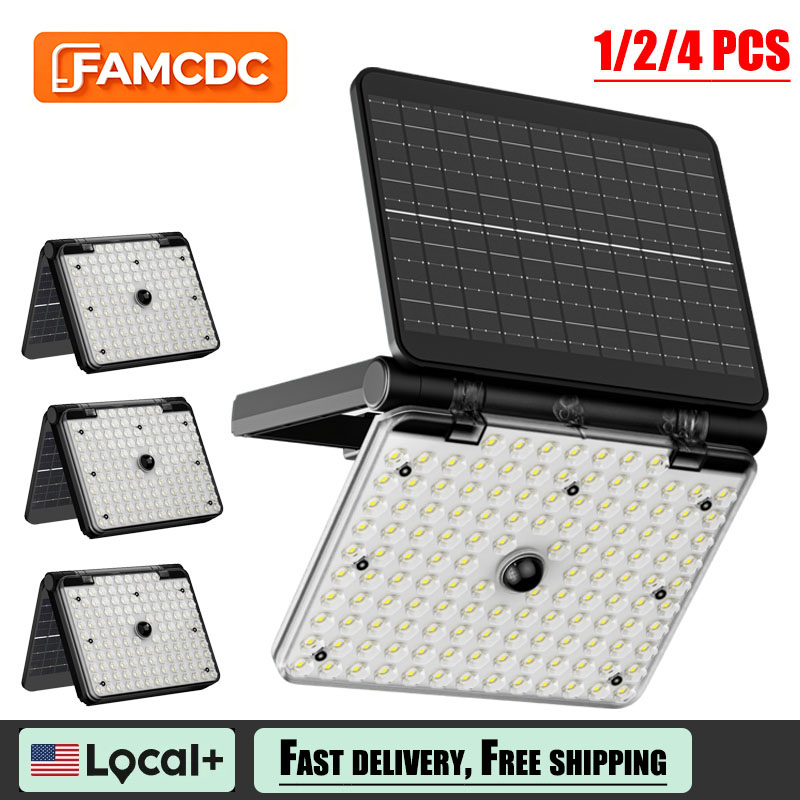 1/2/4 PCS Solar Flood Lights O - Outdoor Lighting Front Yard recensione e prezzo