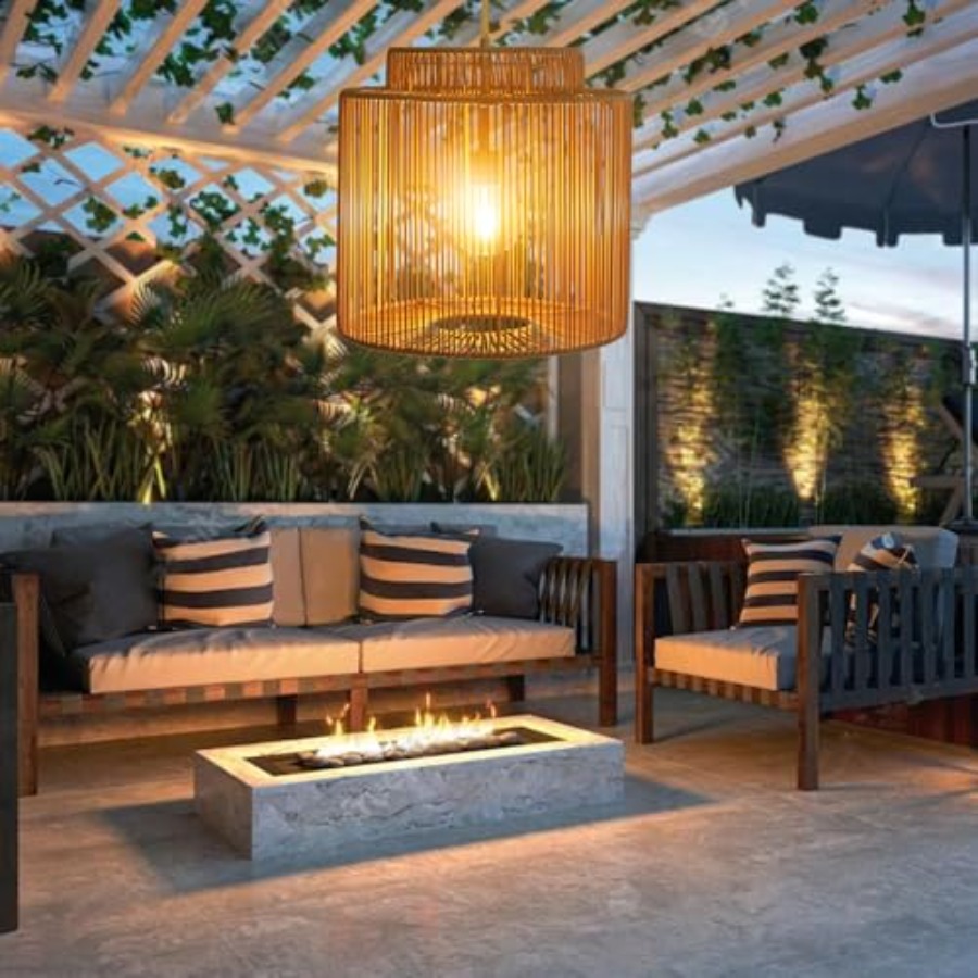 Outdoor solar pendant light fo - Outdoor Lighting Yard recensione e prezzo