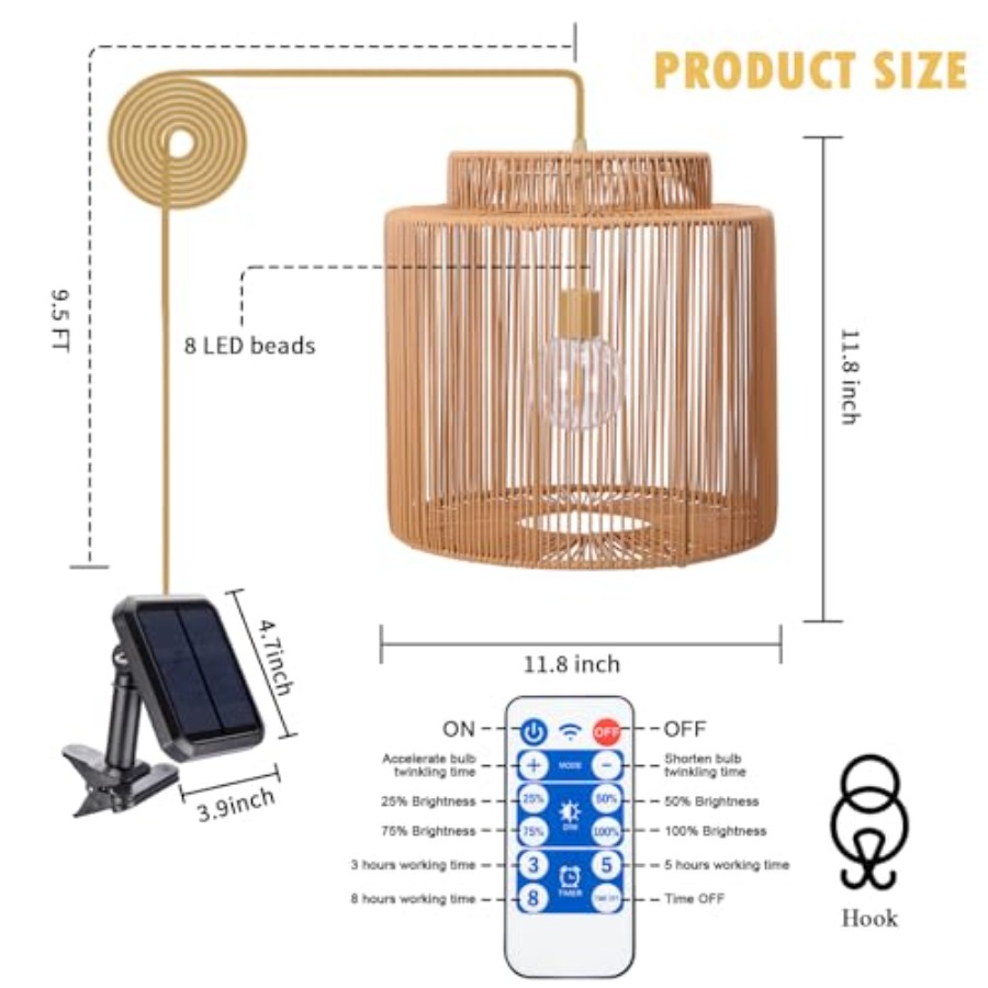 Outdoor solar pendant light fo - Outdoor Lighting Yard recensione e prezzo