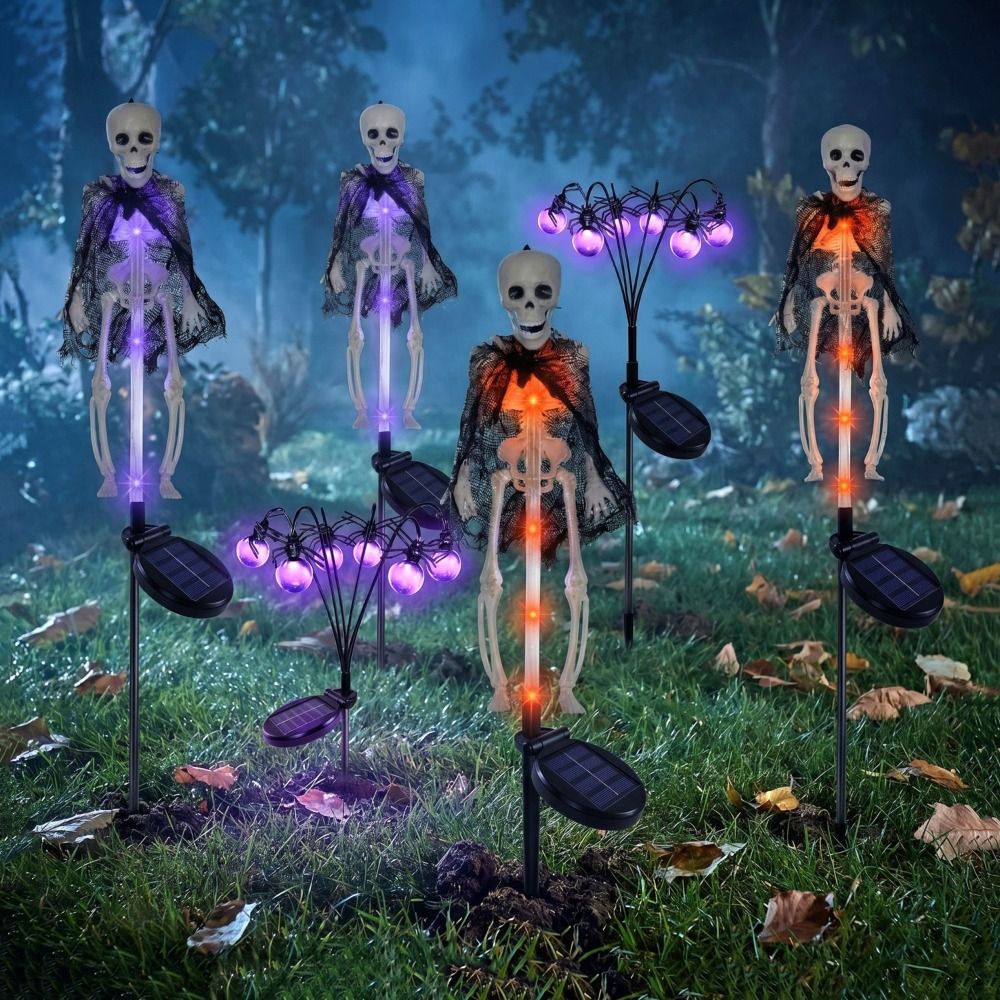 Skeleton Purple Light Hallowee - Outdoor Lighting Front Yard recensione e prezzo