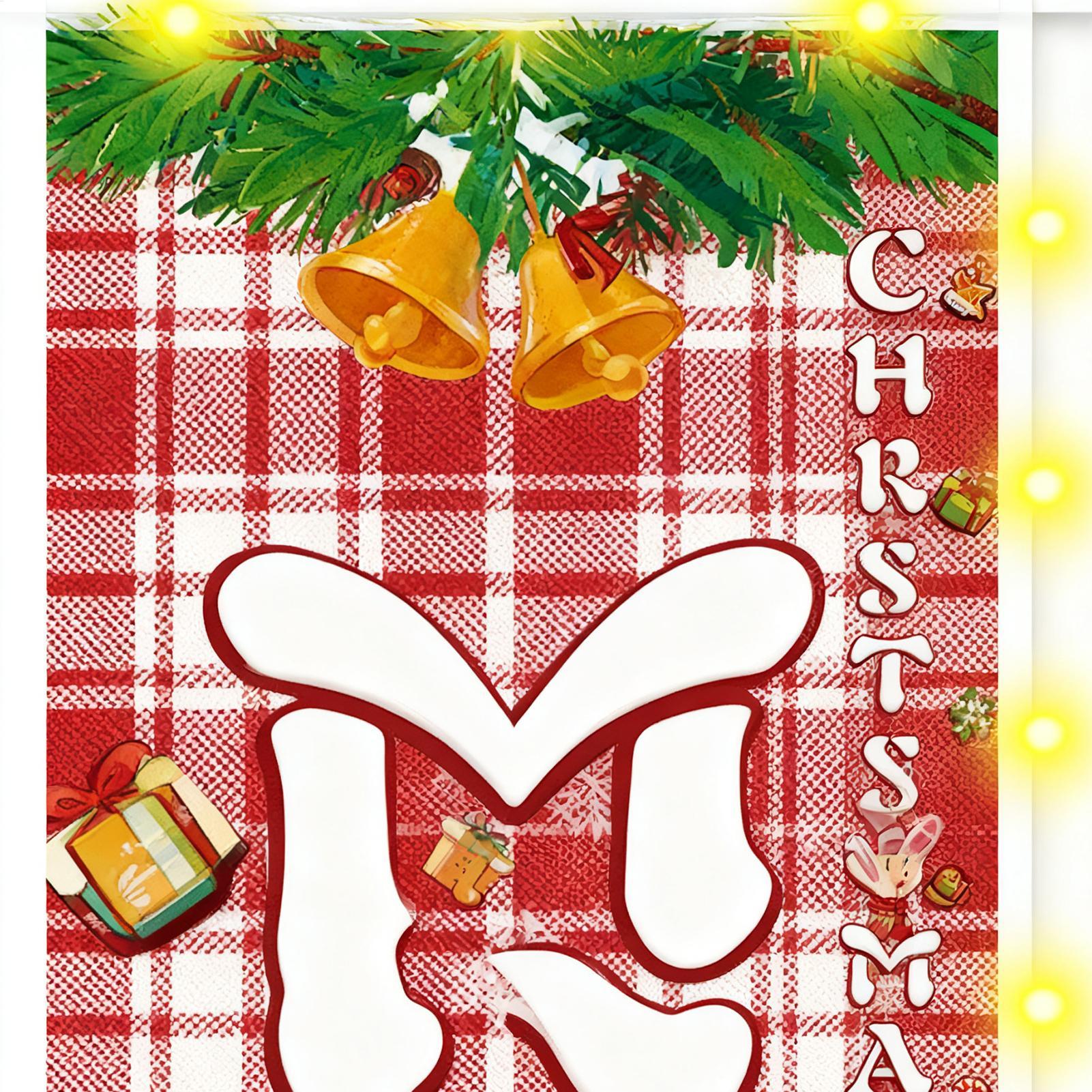 Christmas Door Banner Light Up - Outdoor Lighting Front Yard recensione e prezzo