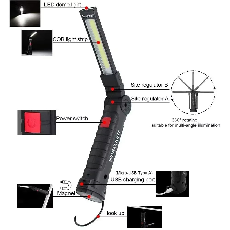 Portable LED Flashlight with M - Outdoor Lighting Bulbs recensione e prezzo