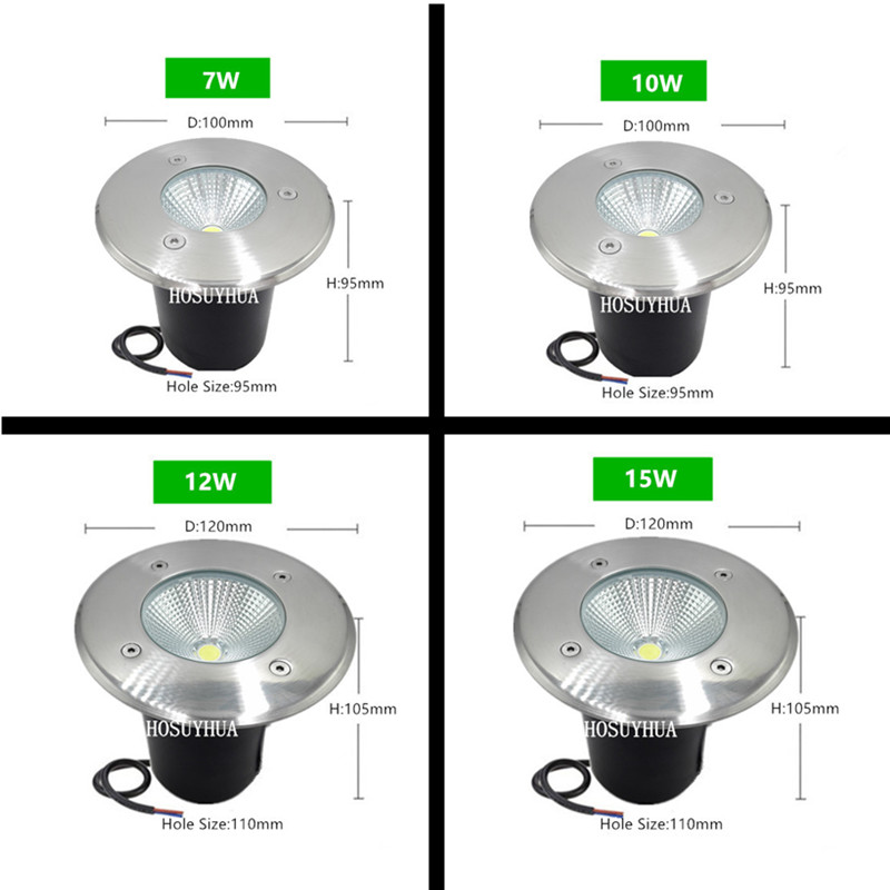 10W 15W LED buried IP67 AC85-2 - Ground Light Recessed recensione e prezzo
