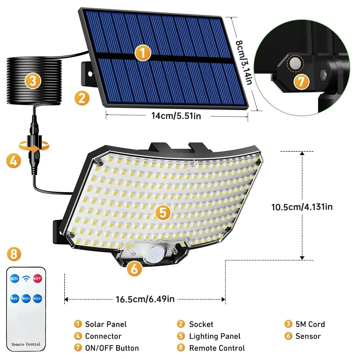 234LED Solar Outdoor Lights Mo - Wall Lighting Outdoor recensione e prezzo