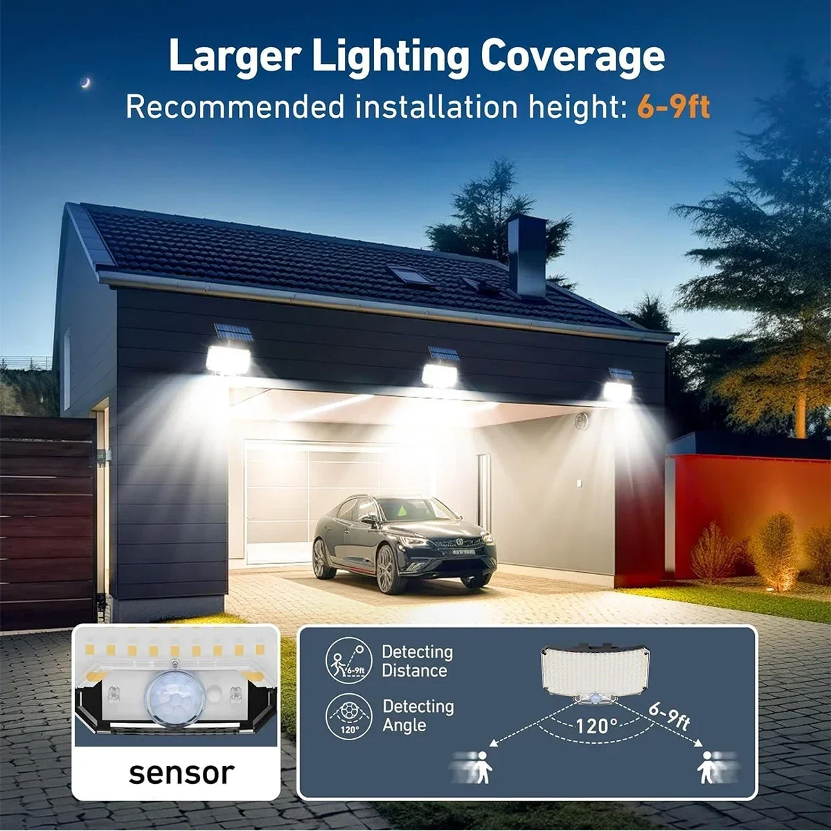 234LED Solar Outdoor Lights Mo - Wall Lighting Outdoor recensione e prezzo