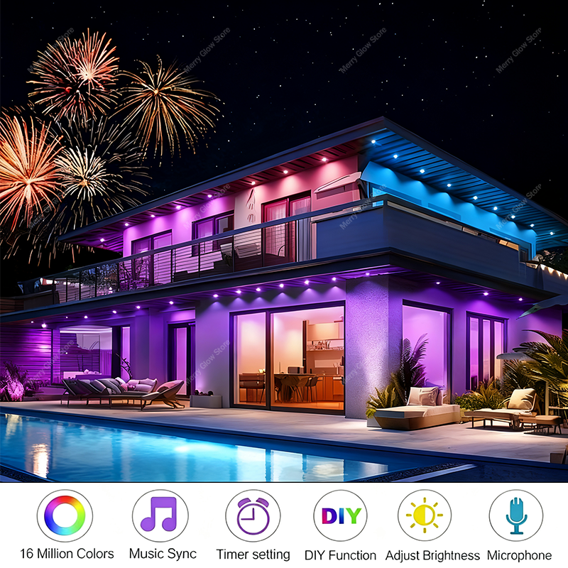 Permanent Outdoor Lights 200FT - Outdoor Lighting Timer recensione e prezzo