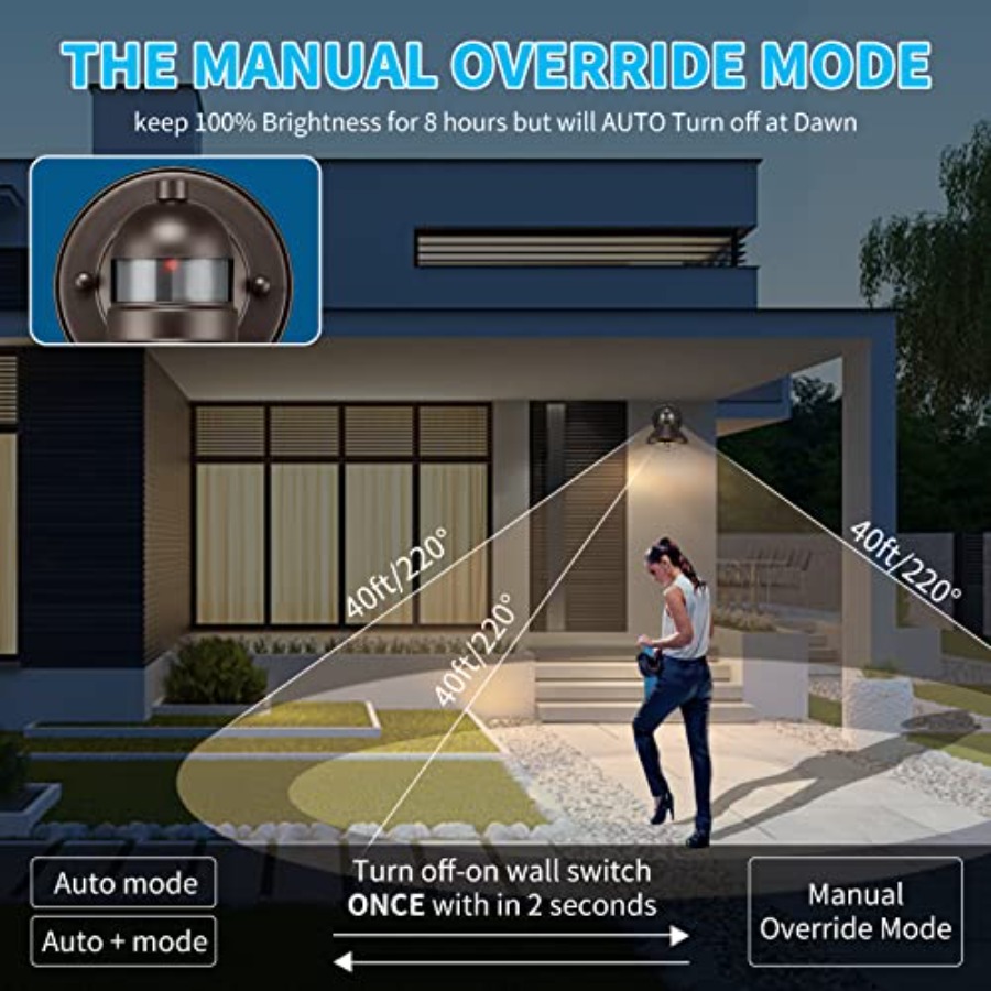 2 Pack Motion Sensor Outdoor L - Wall Lighting Outdoor recensione e prezzo