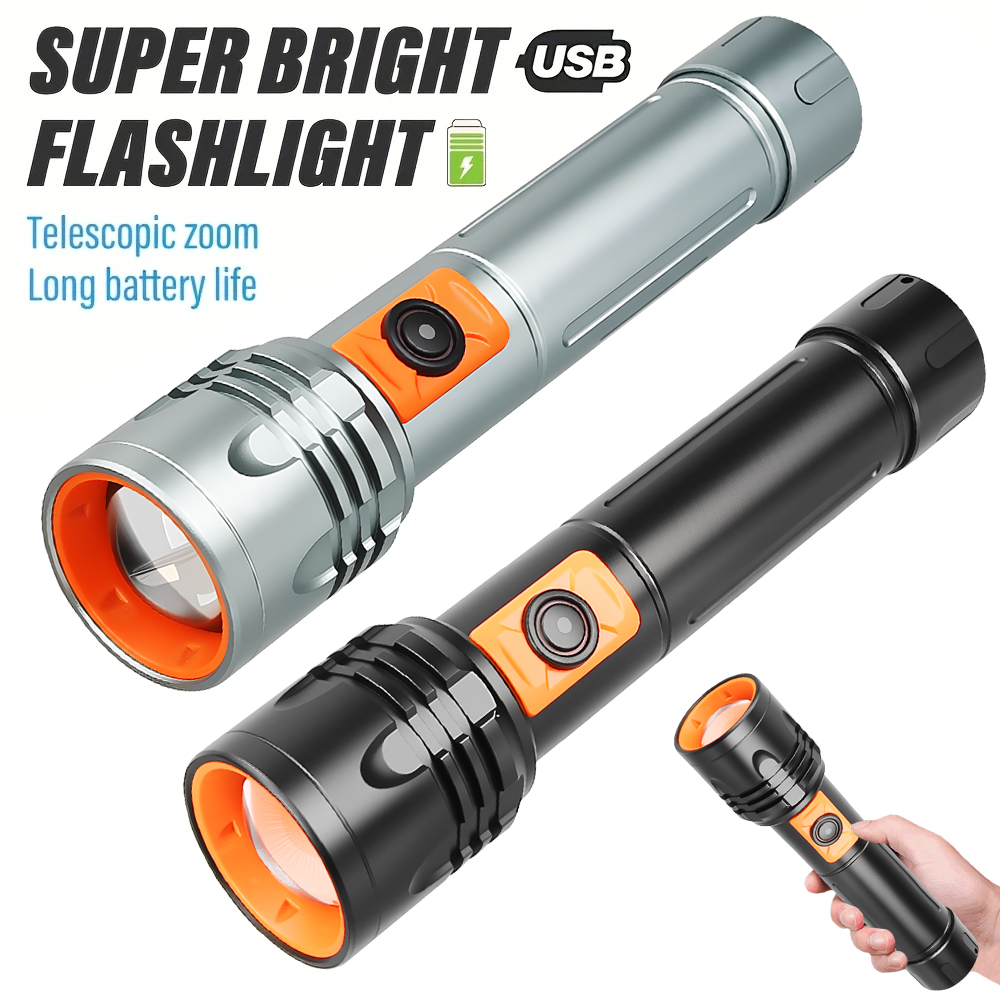 High Power LED Flashlight USB  - Outdoor Lighting Bulbs recensione e prezzo
