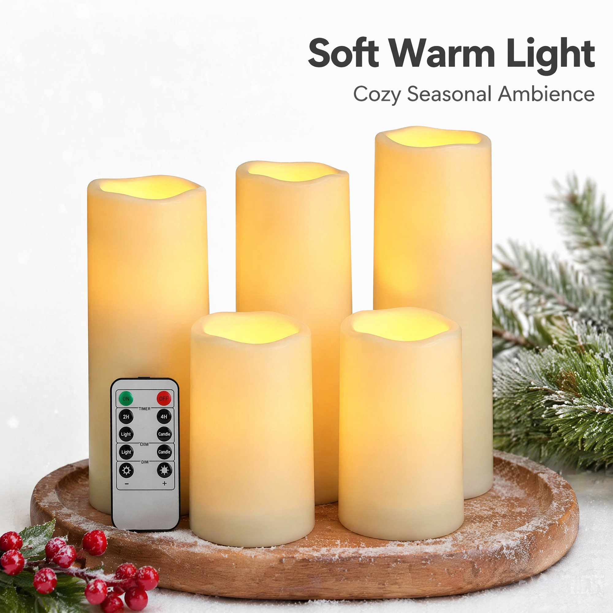Flameless LED Pillar Candle Wa - Outdoor Lighting Timer recensione e prezzo