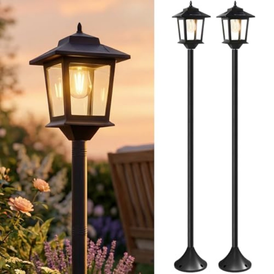 Outdoor Solar Post Lights, 2-P - Outdoor Lighting For Patio recensione e prezzo