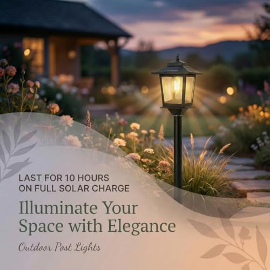 Outdoor Solar Post Lights, 2-P - Outdoor Lighting For Patio recensione e prezzo