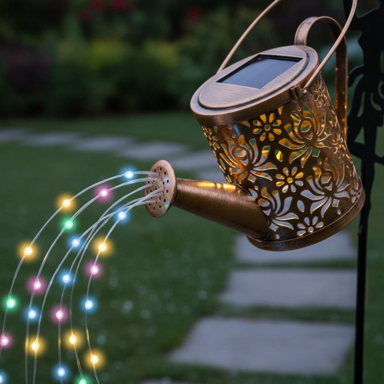 Solar Fairy Watering Can Light - Outdoor Lighting Yard recensione e prezzo