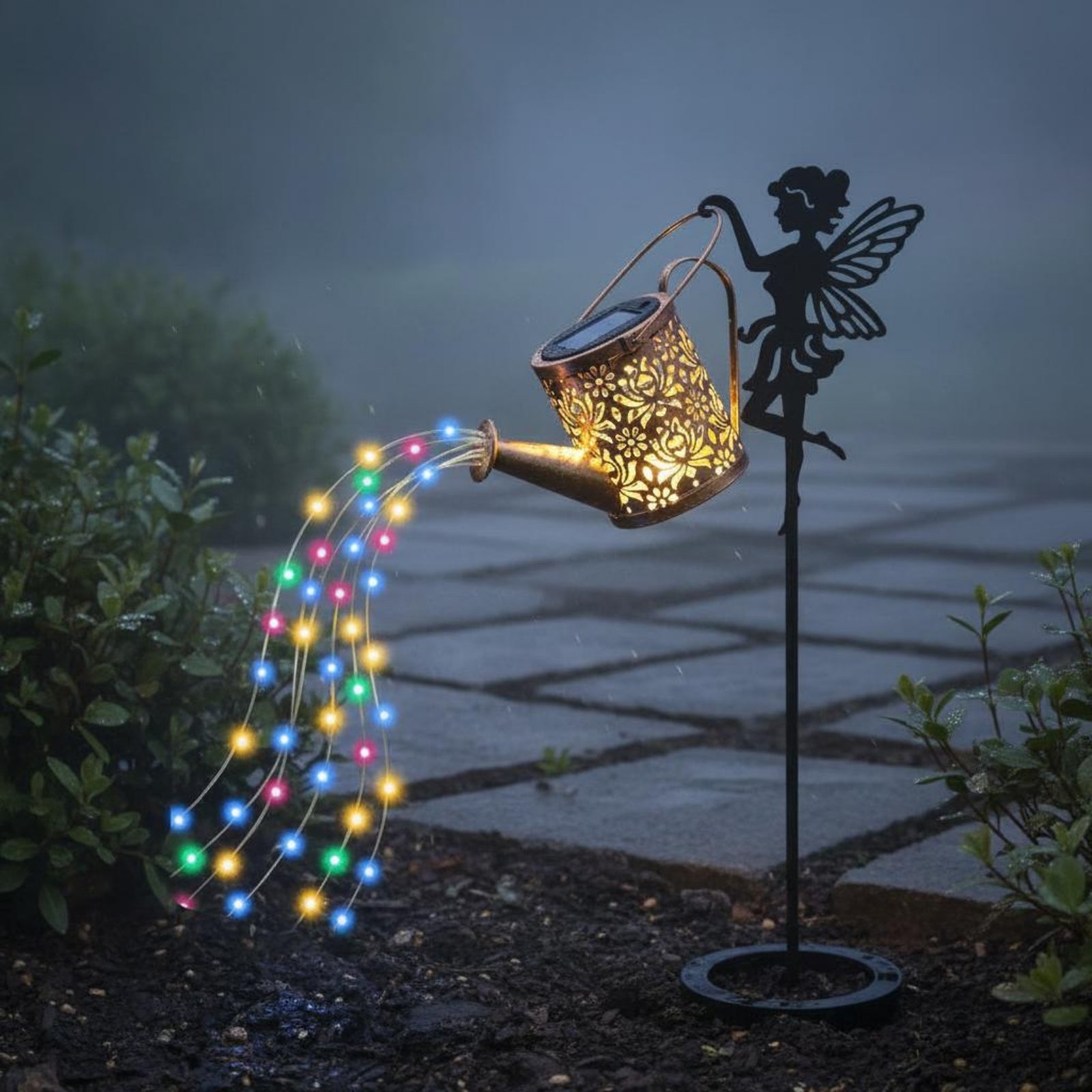 Solar Fairy Watering Can Light - Outdoor Lighting Yard recensione e prezzo