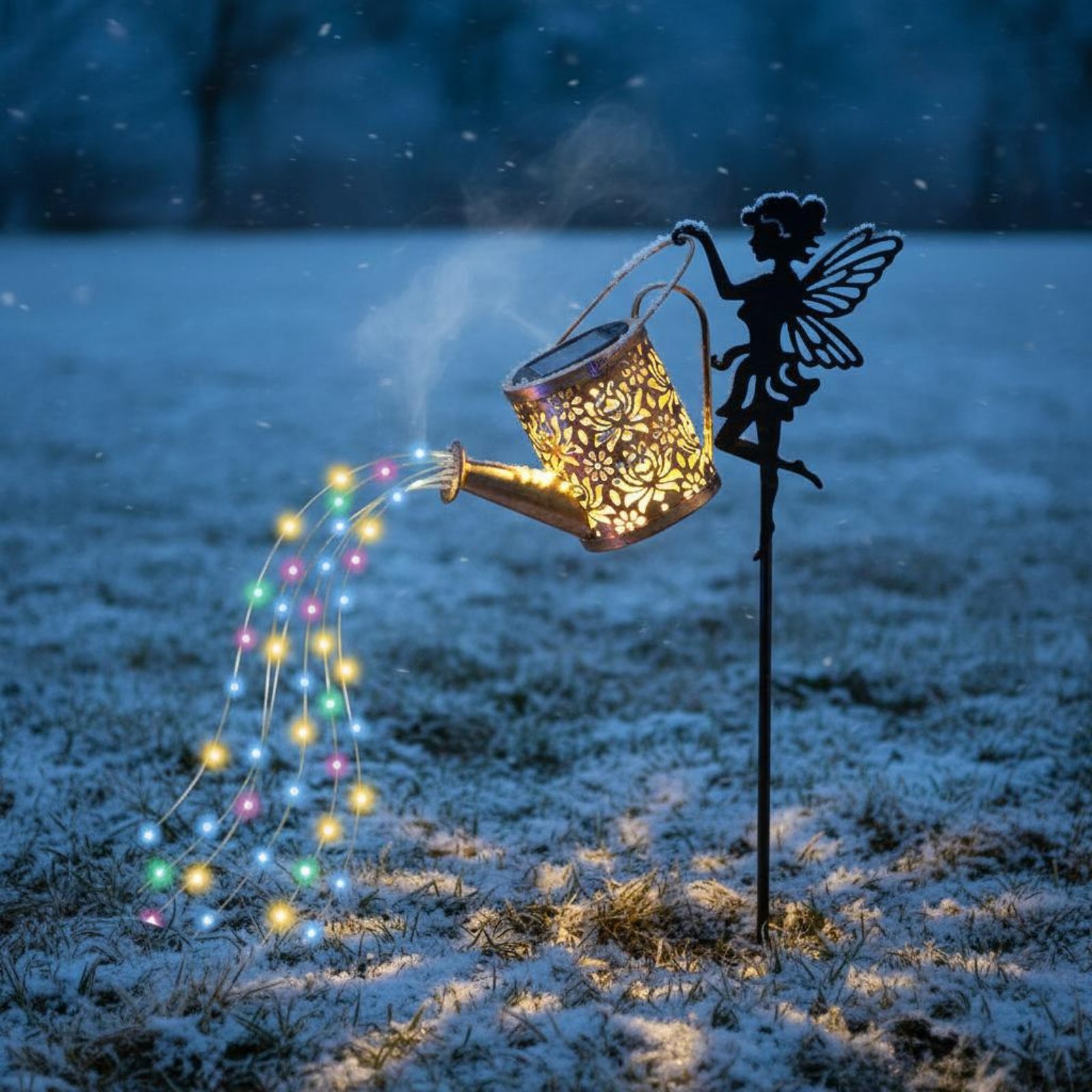 Solar Fairy Watering Can Light - Outdoor Lighting Yard recensione e prezzo