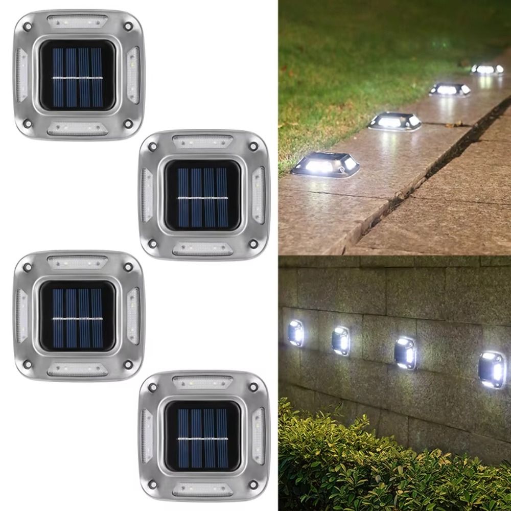 4 PCS 8 LED Solar Ground Light - Ground Light Recessed recensione e prezzo