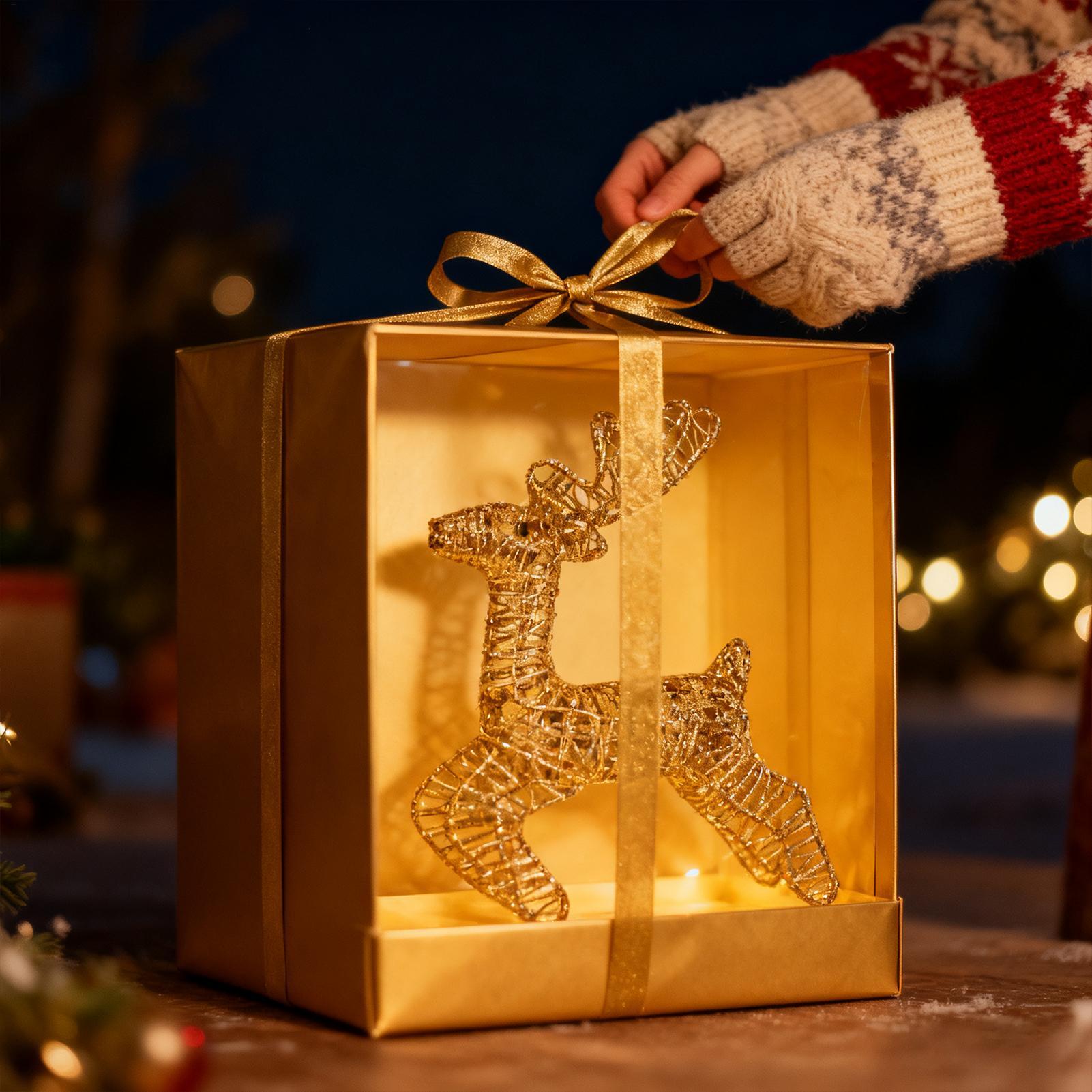 Christmas Lighted Reindeer Gli - Outdoor Lighting Front Yard recensione e prezzo