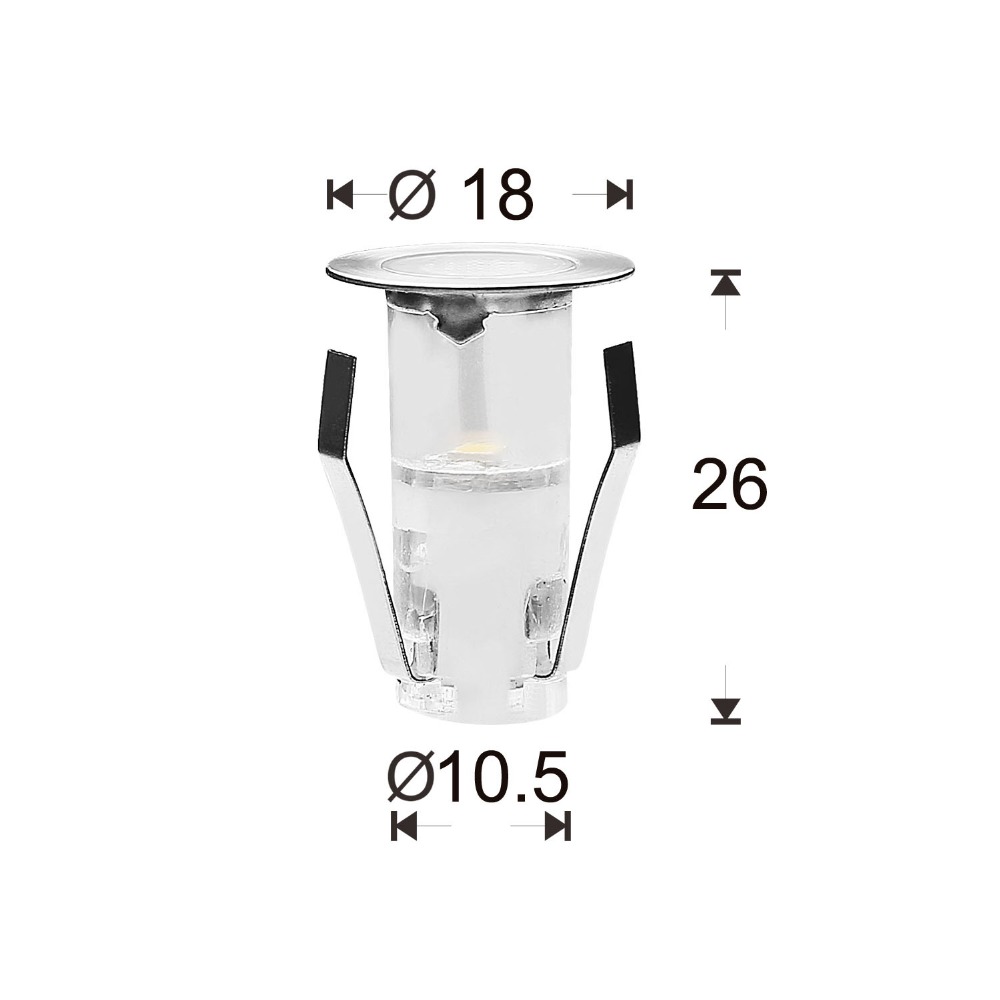10PCS LED Mini Deck Light IP67 - Outdoor Lighting Under Deck recensione e prezzo