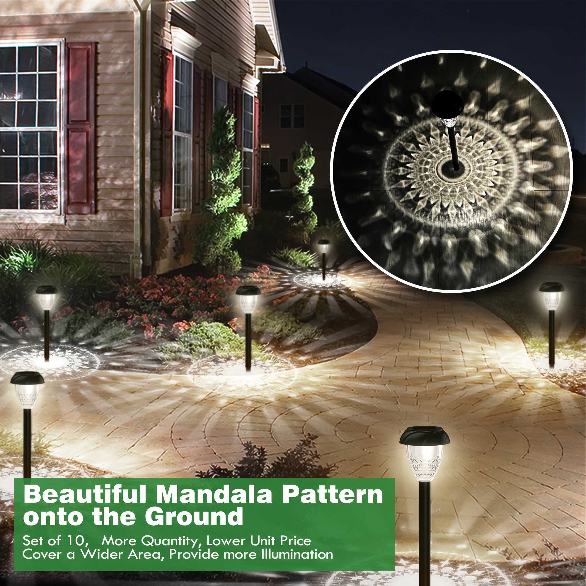 10pcs Solar Pathway Lights for - Ground Light Recessed recensione e prezzo