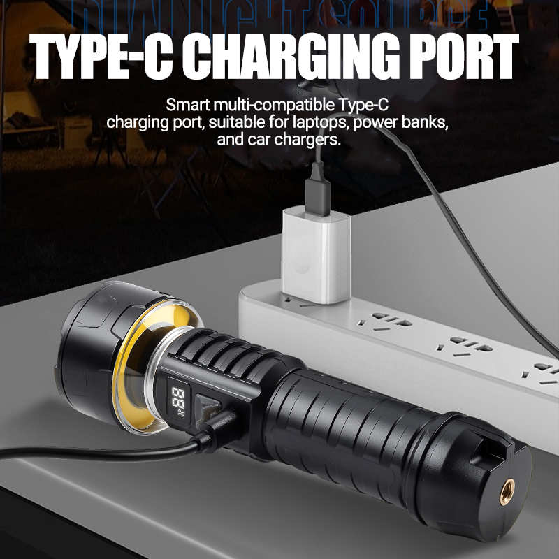 COB LED Flashlight Rechargeabl - Outdoor Lighting Bulbs recensione e prezzo