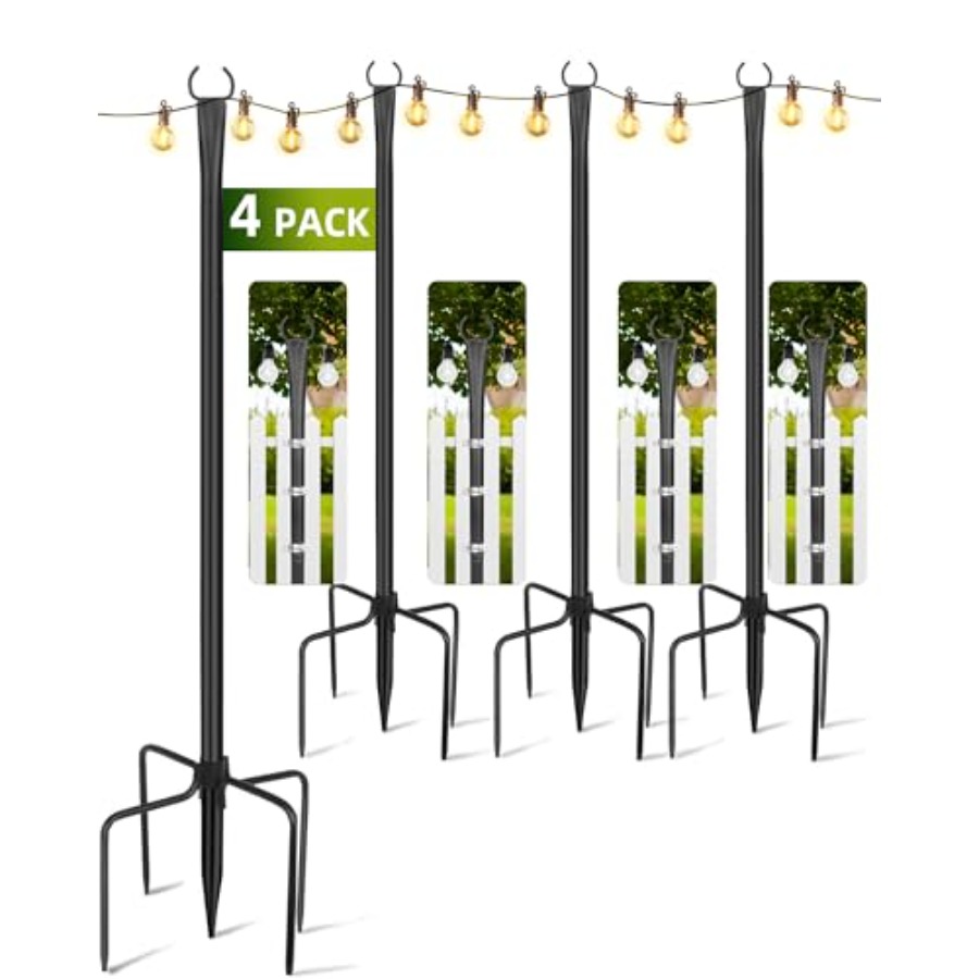 String Light Poles for Outside - Outdoor Lighting Front Yard recensione e prezzo