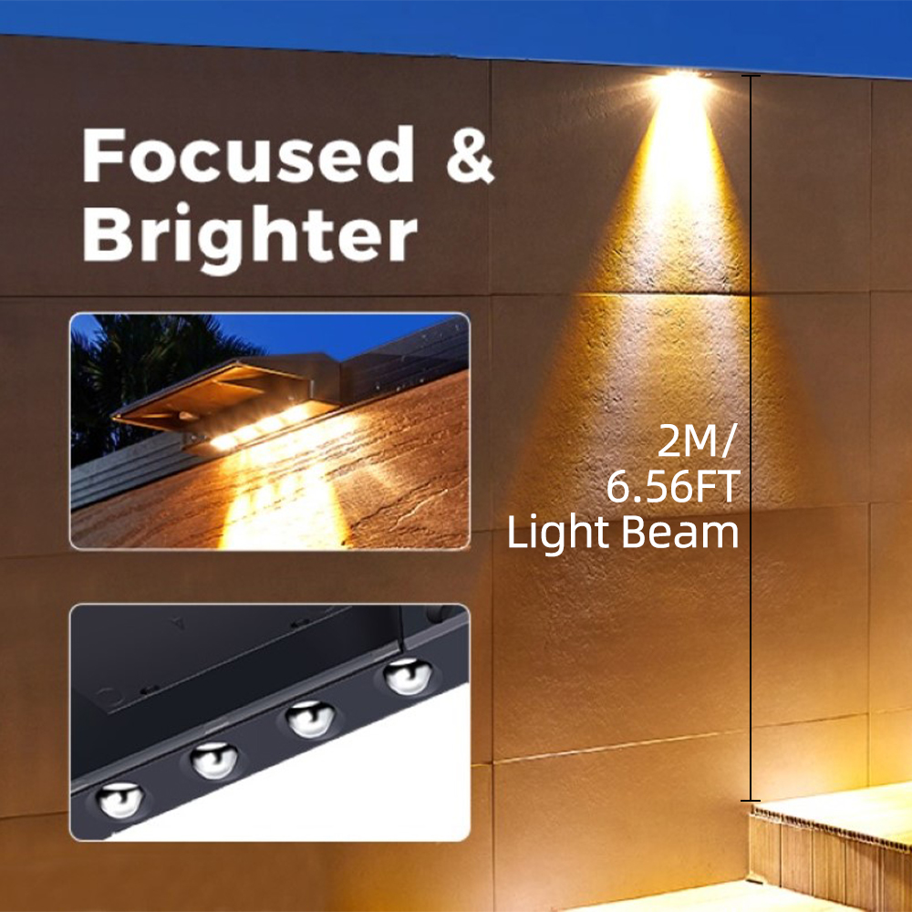 2 Pack Solar Wall Lights 4 LED - Post Cap Light recensione e prezzo
