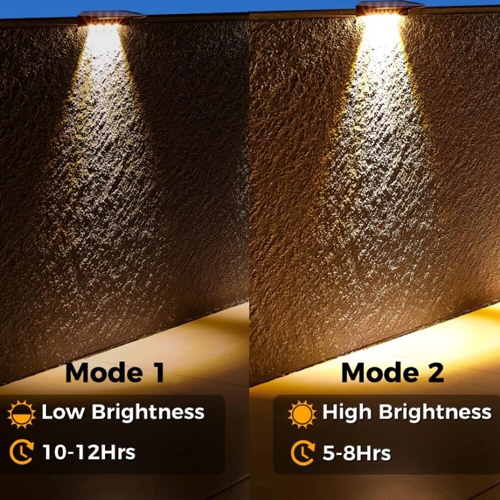 2 Pack Solar Wall Lights 4 LED - Post Cap Light recensione e prezzo