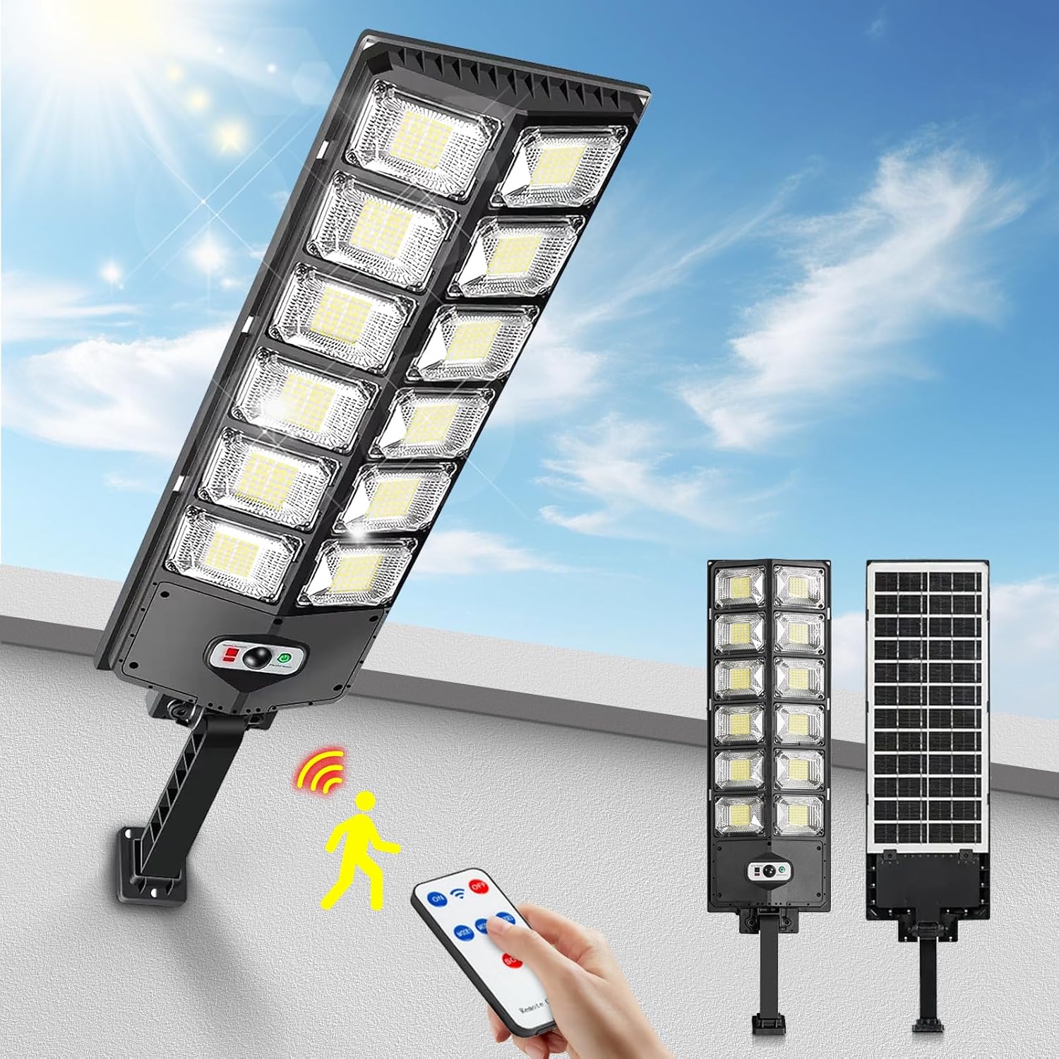 12000LM Solar Street Lights Ou - Outdoor Lighting Front Yard recensione e prezzo
