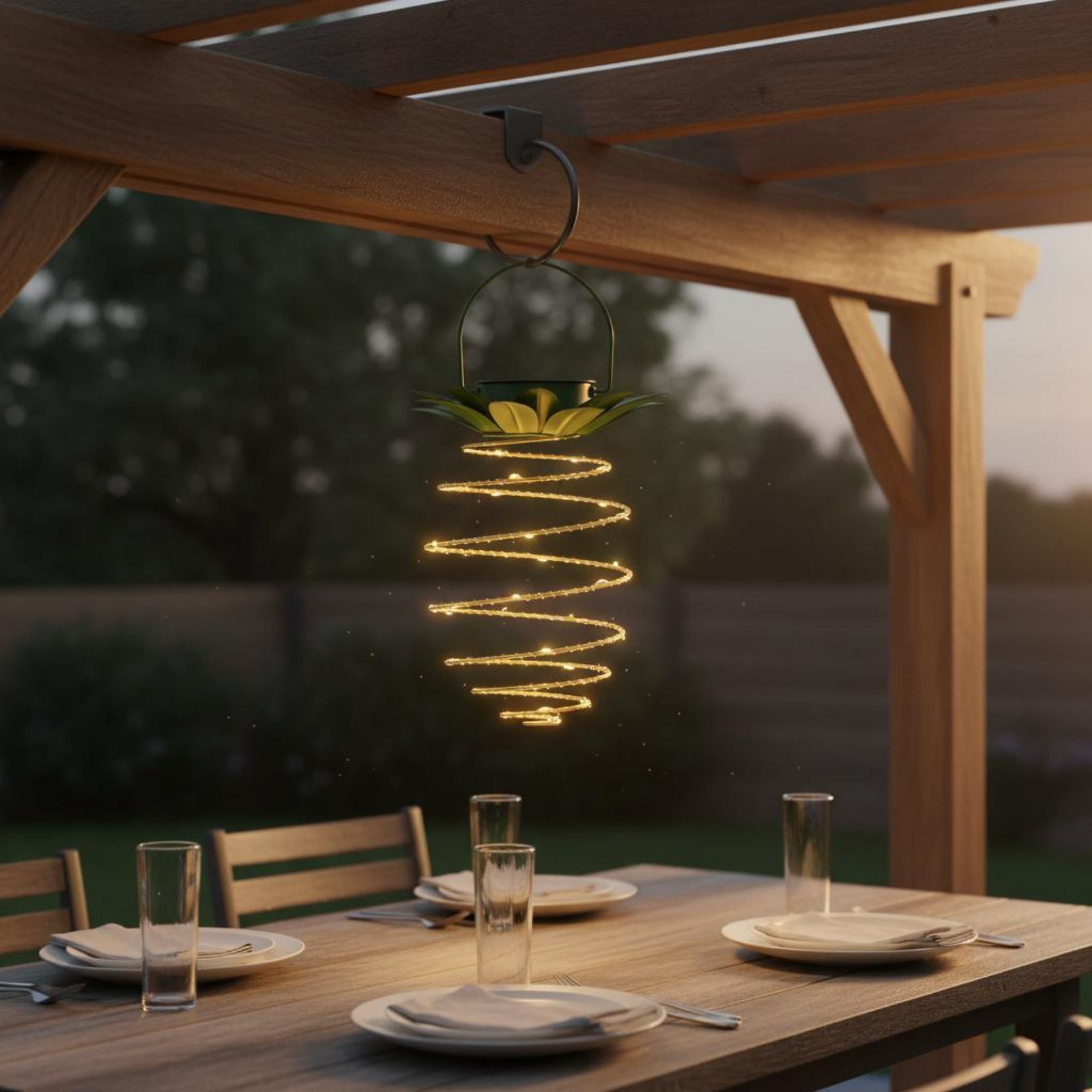 2 Pieces Solar Pineapple Lamp  - Outdoor Lighting For Patio recensione e prezzo