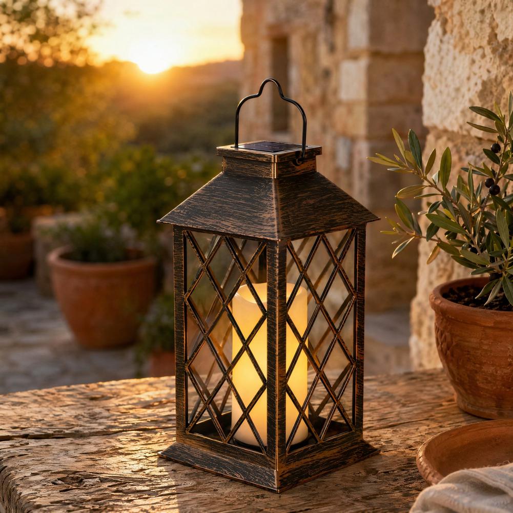 Retro Solar Lantern, Outdoor S - Outdoor Lighting Yard recensione e prezzo