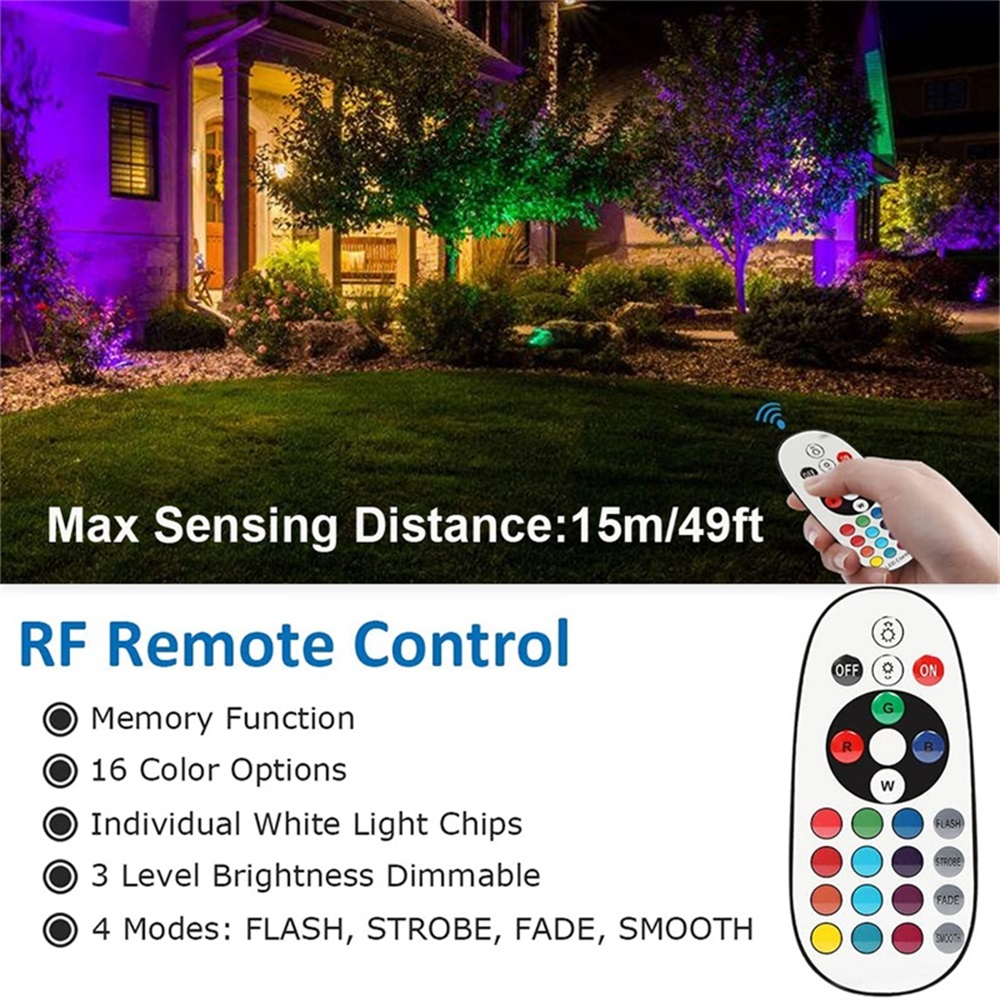 RGBW Landscape Lighting 10W wi - Outdoor Lighting Yard recensione e prezzo