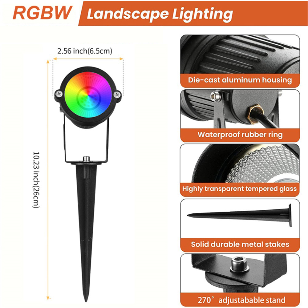 RGBW Landscape Lighting 10W wi - Outdoor Lighting Yard recensione e prezzo