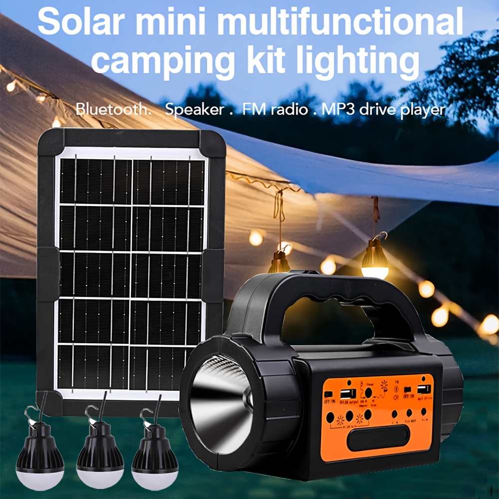 Solar Rechargeable Camping Lig - Outdoor Lighting Bulbs recensione e prezzo