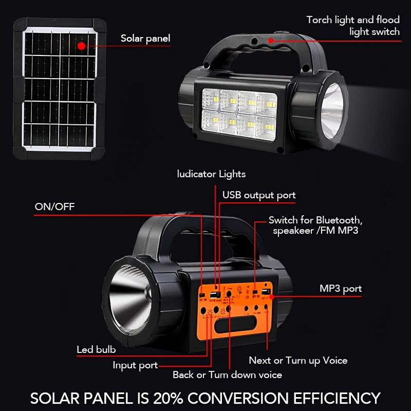 Solar Rechargeable Camping Lig - Outdoor Lighting Bulbs recensione e prezzo