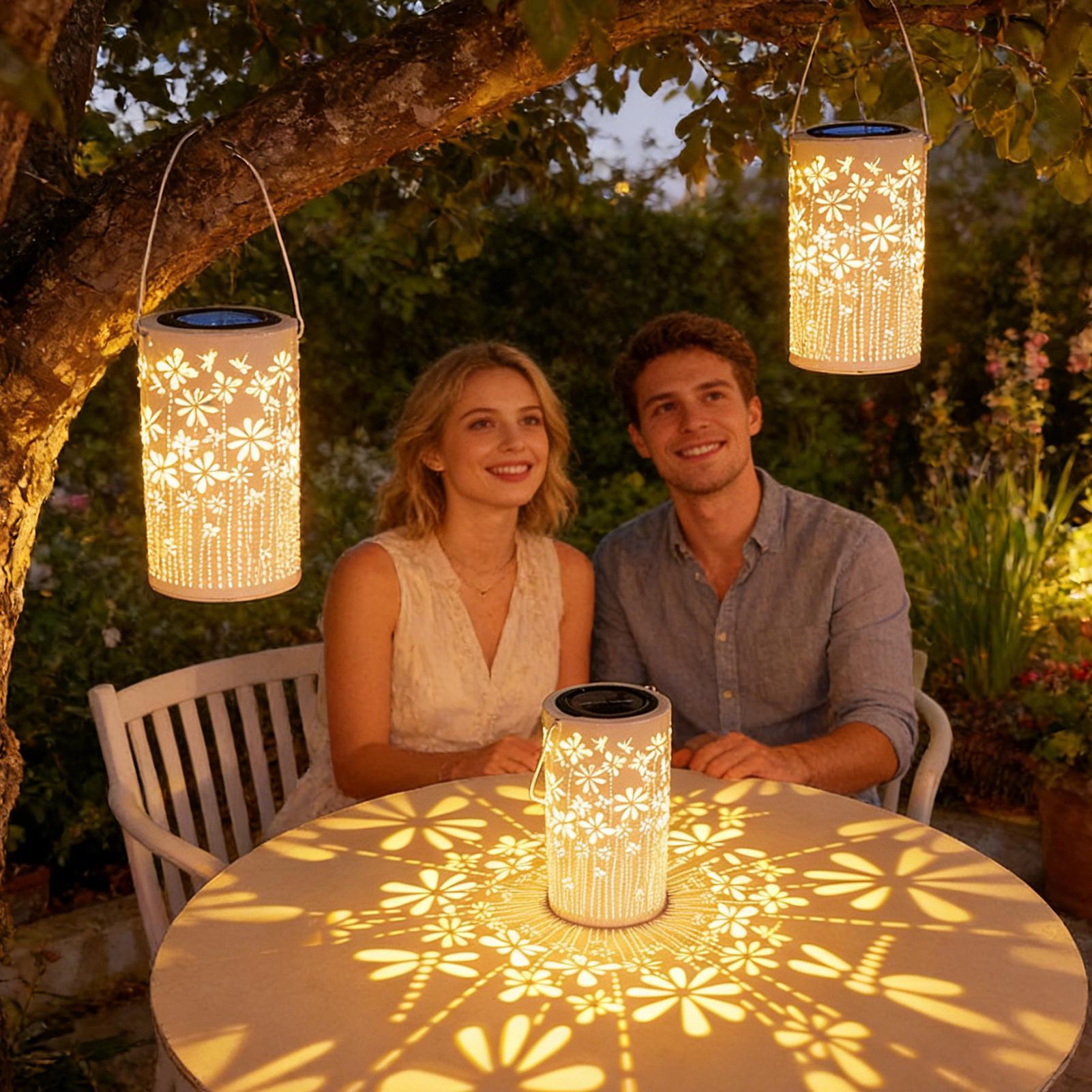 Solar Lanterns Colorful Metal  - Outdoor Lighting Yard recensione e prezzo