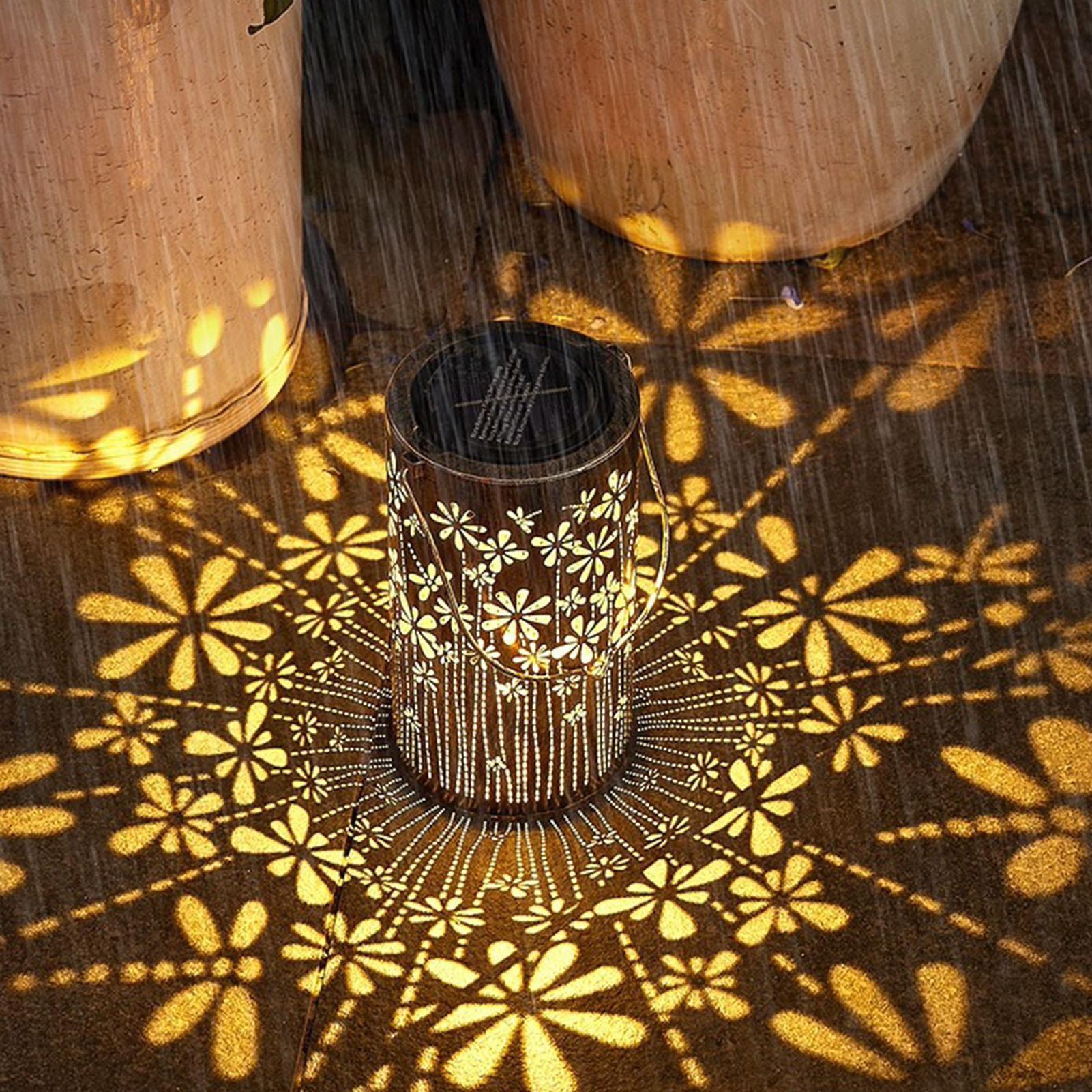 Solar Lanterns Colorful Metal  - Outdoor Lighting Yard recensione e prezzo
