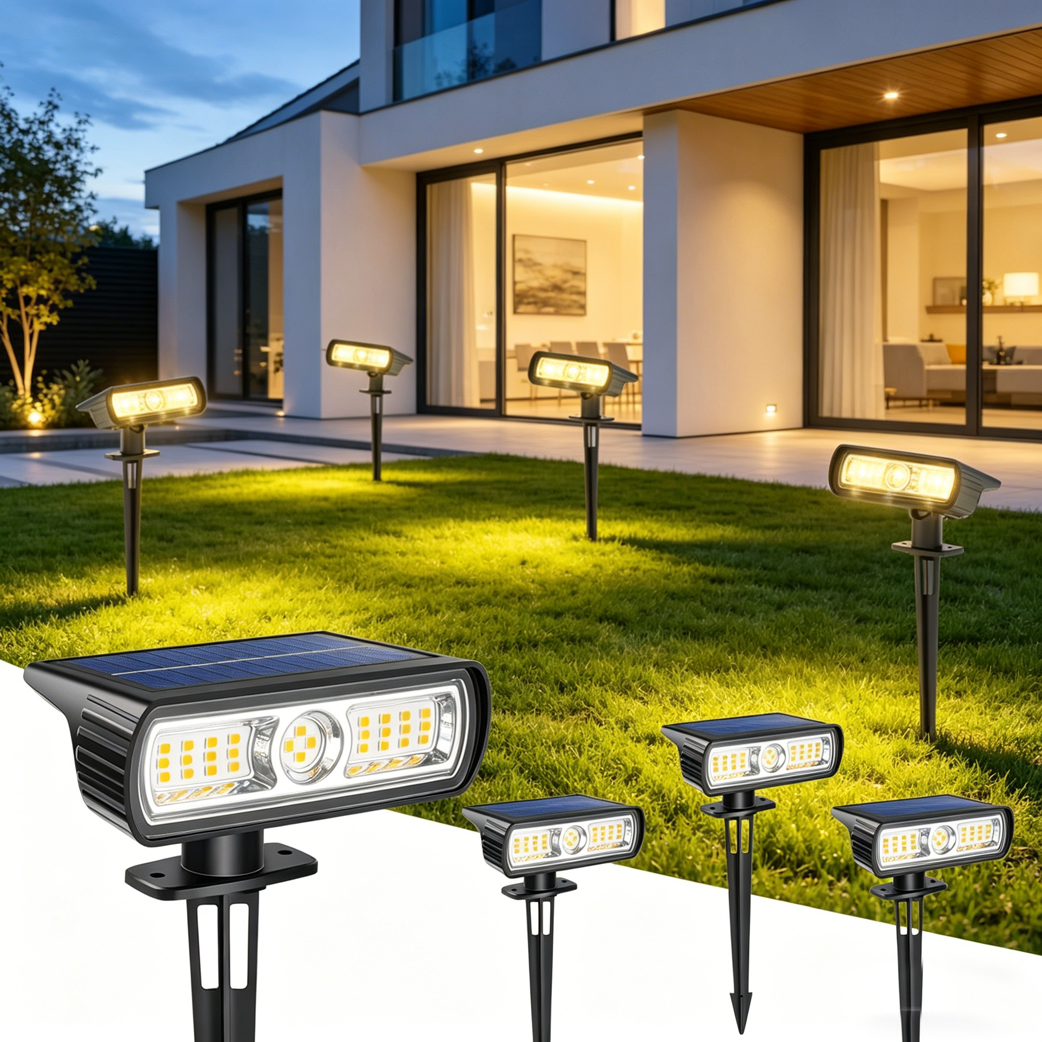 4 Pack Solar Landscape Spot Li - Wall Lighting Outdoor recensione e prezzo