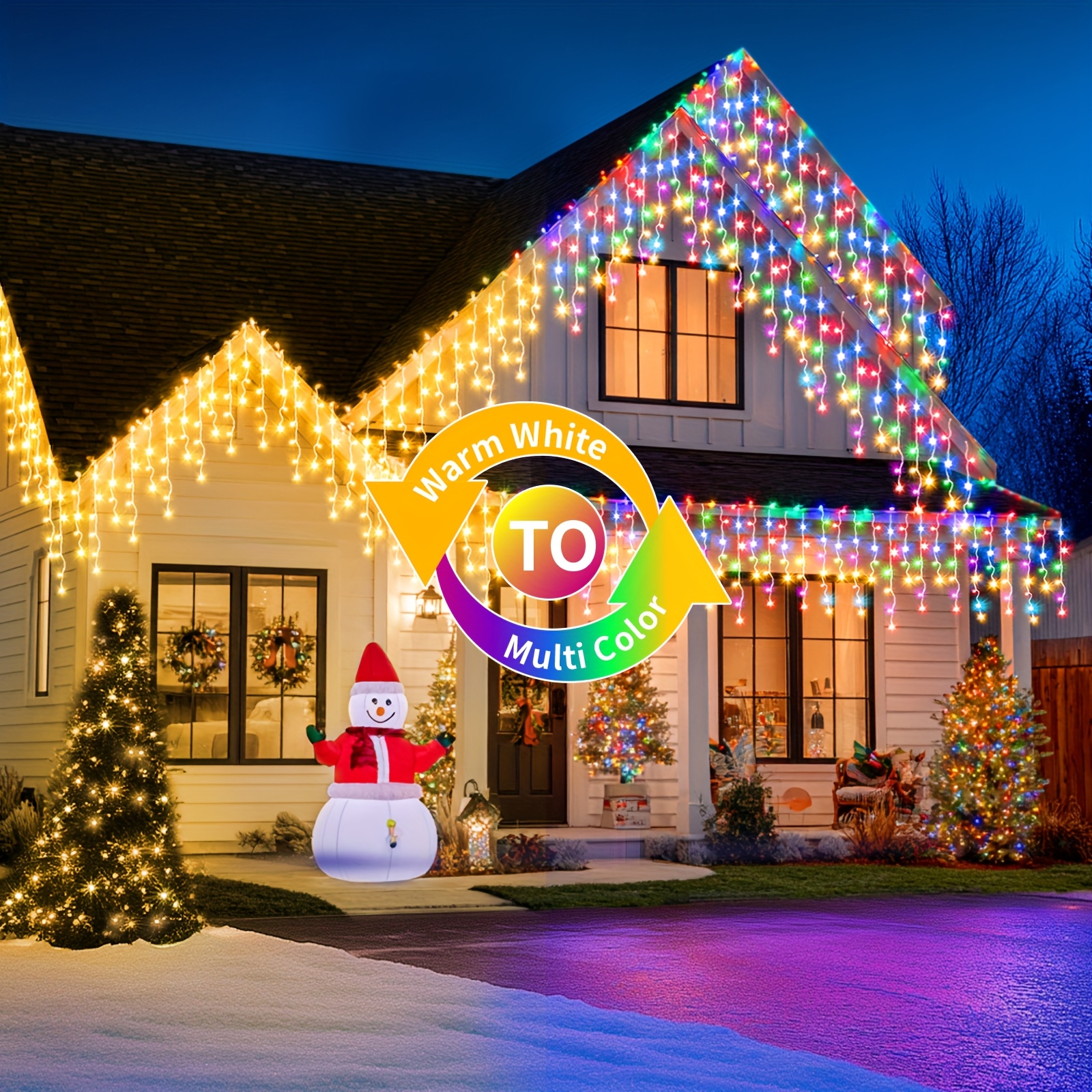 Solar-Powered Outdoor Icicle L - Outdoor Lighting Timer recensione e prezzo