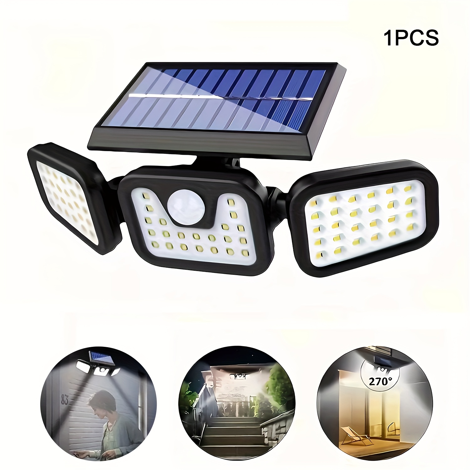 74 LED Solar Powered Motion Se - Outdoor Lighting Front Yard recensione e prezzo