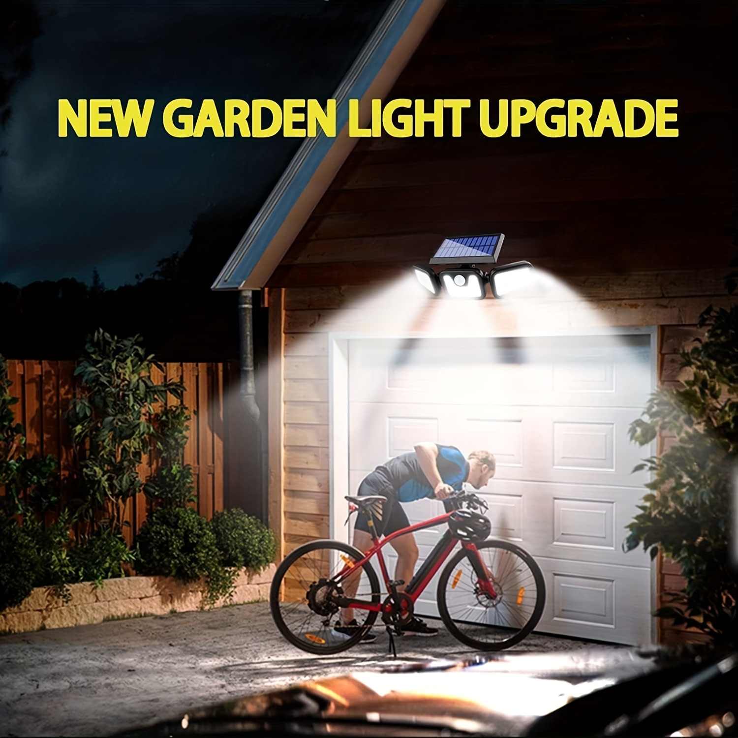 74 LED Solar Powered Motion Se - Outdoor Lighting Front Yard recensione e prezzo